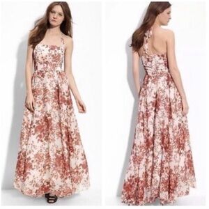 Winter Kate Silk Floral Maxi Dress